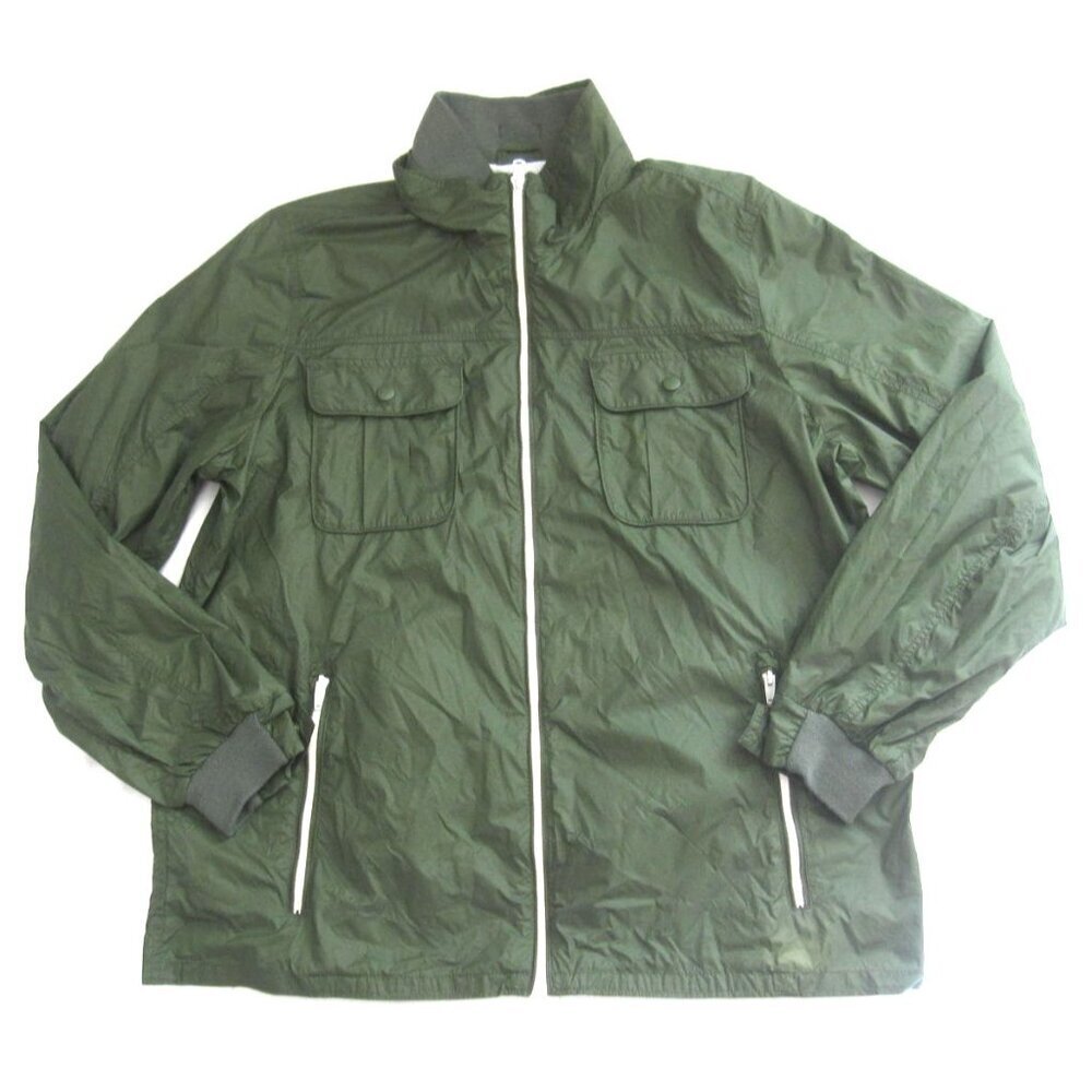Y2K Gap Nylon Rain Zip Jacket Men Gorpcore Utility Minimalist Sz XL (M60)